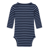 BIRKHOLM Stribet Rib Body Indigo Blå & Navy Blå