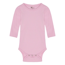 BIRKHOLM Langærmet Rib Body Baby Lyserød