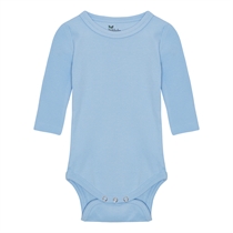 BIRKHOLM Langærmet Rib Body Baby Blå