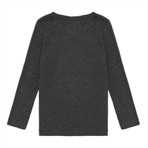 BIRKHOLM Rib Bluse Antracit Grå
