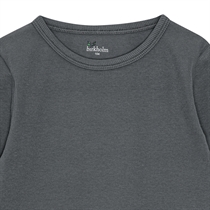 BIRKHOLM Rib Bluse Skifer Grå