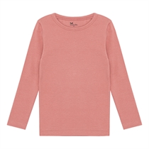 BIRKHOLM Rib Bluse Falmet Rosa
