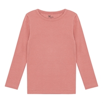 BIRKHOLM Rib Bluse Falmet Rosa