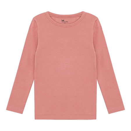 BIRKHOLM Rib Bluse Falmet Rosa