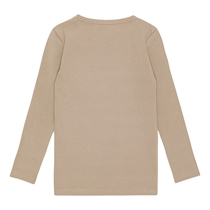 BIRKHOLM Rib Bluse Kashmir Brun