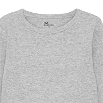 BIRKHOLM Rib Bluse Meleret Grå