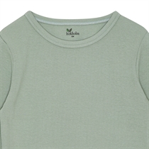 BIRKHOLM Rib Bluse Åkande Grøn