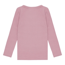 BIRKHOLM Rib Bluse Skygge Rosa