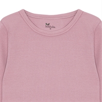 BIRKHOLM Rib Bluse Skygge Rosa