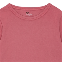 BIRKHOLM Rib Bluse Hindbær Rosa