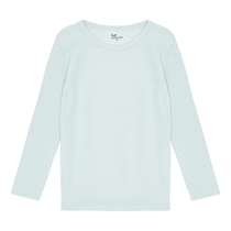 BIRKHOLM Rib Bluse Pastel Blå
