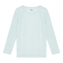 BIRKHOLM Rib Bluse Pastel Blå