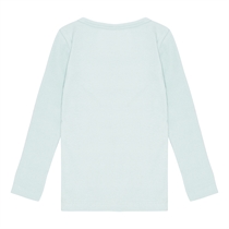 BIRKHOLM Rib Bluse Pastel Blå
