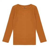 BIRKHOLM Rib Bluse Brændt Brun