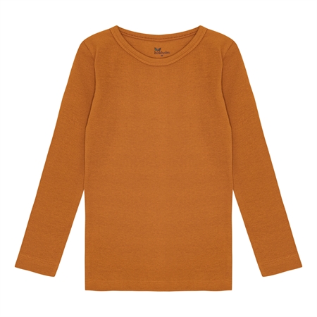 BIRKHOLM Rib Bluse Brændt Brun