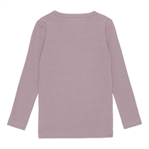 BIRKHOLM Rib Bluse Due Lilla