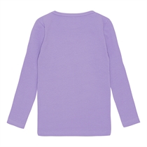 BIRKHOLM Rib Bluse Pastel Lilla