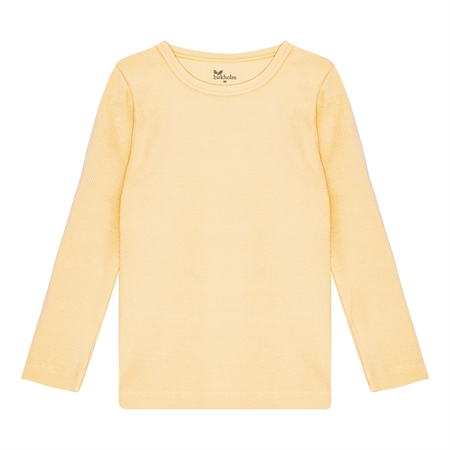 BIRKHOLM Rib Bluse Solskins Gul
