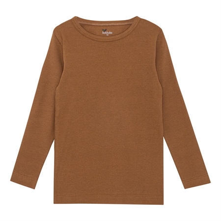Birkholm Rib Bluse - Varm Brun