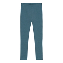 BIRKHOLM Rib Leggings Petroleum Blå