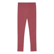 BIRKHOLM Rib Leggings Rabarber Rosa