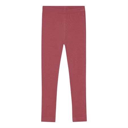 BIRKHOLM Rib Leggings Rabarber Rosa