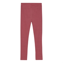 BIRKHOLM Rib Leggings Rabarber Rosa