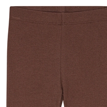 BIRKHOLM Rib Leggings Kastanje Brun