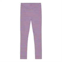 BIRKHOLM Stribede Rib Leggings Pastel Lilla & Skygge Rosa