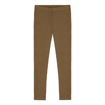 BIRKHOLM Rib Leggings Teak Brun