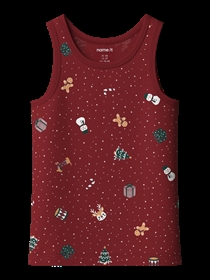 NAME IT 2-Pak Tank Top Vismas Gaveæske Red Dahlia