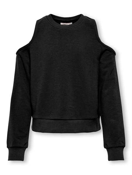 ONLY KIDS Off Shoulder Sweatshirt Sofia Black