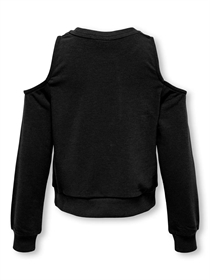 ONLY KIDS Off Shoulder Sweatshirt Sofia Black