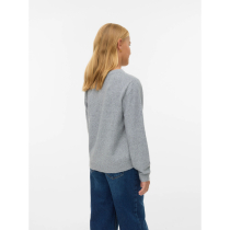 VERO MODA GIRL Bluse Doffy Light Grey Melange