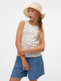 Vero Moda Girl Top Marie Snow White Strawberry