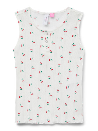 Vero Moda Girl Top Marie Snow White Strawberry