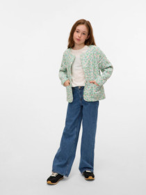 VERO MODA GIRL Quiltet Jakke Ditsy Cloud Dancer Ditsy