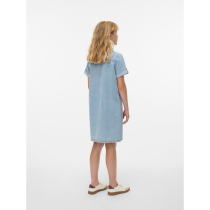 VERO MODA GIRL Denim Kjole Jennie Light Blue Denim