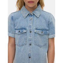 VERO MODA GIRL Denim Kjole Jennie Light Blue Denim