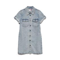 VERO MODA GIRL Denim Kjole Jennie Light Blue Denim