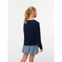 VERO MODA GIRL Cardigan Newlex Pointelle Navy Blazer