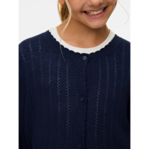 VERO MODA GIRL Cardigan Newlex Pointelle Navy Blazer