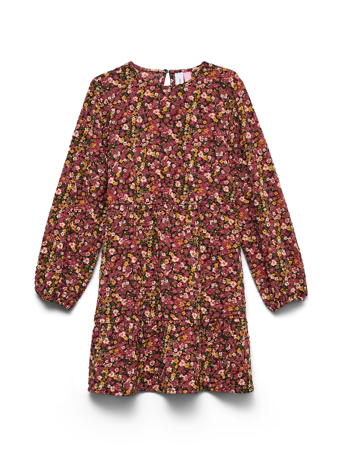 VERO MODA Kjole Hollo Chocolate Brown Rose Flower