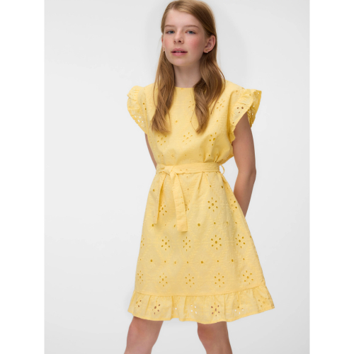 VERO MODA GIRL Kjole Eiza Pale Banana