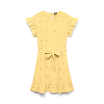 VERO MODA GIRL Kjole Eiza Pale Banana