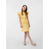 VERO MODA GIRL Kjole Eiza Pale Banana