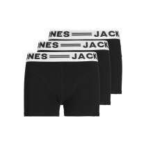 JACK & JONES 3-Pak Boxershorts Sense Black