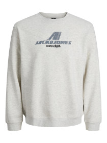 JACK & JONES Sweatshirt Otier White Melange