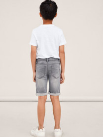 NAME IT Slim Denim Shorts Silas Medium Grey