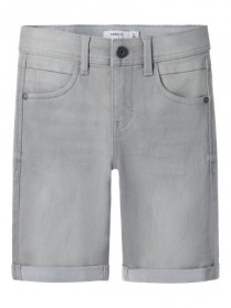 NAME IT Slim Denim Shorts Silas Medium Grey